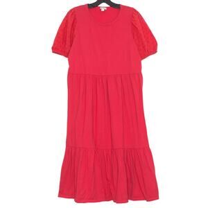 J Crew Dress Cottage Prairie Romantic Feminine Boho Minimalist Retro Midi Medium